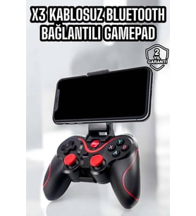 X3 Gamepad Oyun Kolu Bluetooth Bağlantılı Gamestick Android Uyumlu