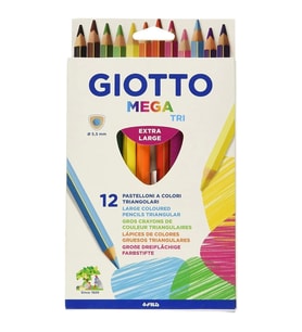 GİOTTO MEGA TRİ ASKILI 12'Lİ KURU BOYA