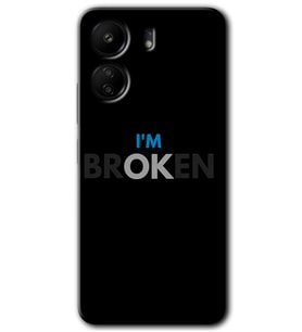 Xiaomi Redmi 13C Kılıf HD Desen Baskılı Kılıf - Im Broken