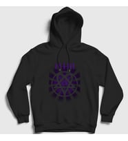 Presmono Unisex Siyah Beam Him Kapüşonlu Sweatshirt 80350tt