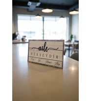 Aile Her şeydir Yazılı Pano