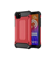 Huawei Y5P Kılıf Crash Zırh Silikon Kılıf (Kırmızı)