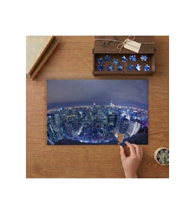 Kuş Bakışı Şehir Manzarası Tasarımı 240 parça Ahşap Puzzle Ahşap Kutuda MP04234