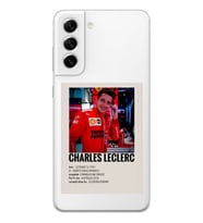 Samsung Galaxy S22 Uyumlu Charles Leclerc Desenli Şeffaf Telefon Kılıfı