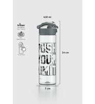 Renga Saga Sport Desen 630 ml Tritan Matara 912065 Siyah (Füme)