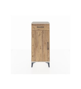 Arges Komodin 2 Raflı Tek Çekmeceli Tek Kapaklı 44x30x106 Aytaşı-Çam