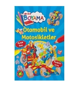 Eğlendiren Boyama Otomobil ve Motosikletler Parıltı Yayınları