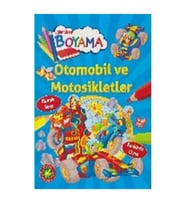 Eğlendiren Boyama Otomobil ve Motosikletler Parıltı Yayınları