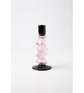 İTHAL SLICE CAM ŞAMDAN PEMBE KÜÇÜK 24 CM