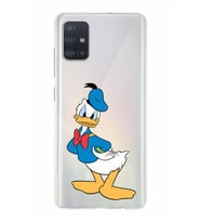 Samsung Galaxy A51  Kapak Donald Duck Tasarımlı Şeffaf Silikon Kılıf