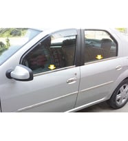Dacia Logan FAZ 2 Krom Cam Çıtası 2008-2017 Paslanmaz Çelik
