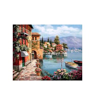 Akdeniz Sıcaklığı Sticker(Çerçeveli) 70x90 Sayılarla Boyama Hobi Seti