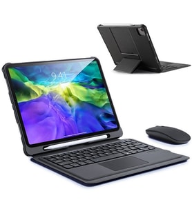 Northcity iPad 11 Pro & Air 10.9 Bluetooth’lu Klavyeli Kılıf – 100 Saat Pil, Touchpad, Manyetik Stand