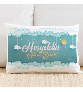 Kişiye Özel Hoşgeldin Bebek Yastık