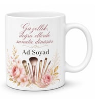 Kişiye Özel Güzellik Uzmanı Baskılı Kupa Bardak Hediye