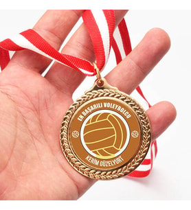 Kişiye Özel Voleybolculara Özel Madalyon Madalyası