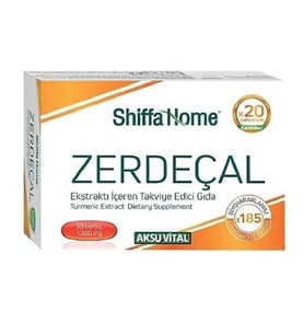 Shiffa Home Zerdeçal Curcumin 1300 mg 30 Yumuşak Kapsül