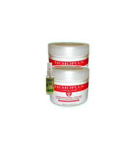 Hemoplus 2x100 ml Rahatlama Bakım Kremi + 30 ml Çörek Otu Yağı ile