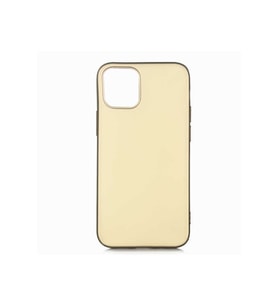 Apple iPhone 12 Pro Max Uyumlu Kılıf Zore Premier Silikon Kapak (Gold)