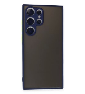 Newface Samsung Galaxy S24 Ultra Kılıf Montreal Silikon Kapak - Lacivert