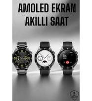Akıllı Saat Metal Kordonlu GPS ve NFC Uyumlu Arama Cevaplayan