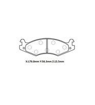 JEEP WRANGLER- 87/89; ÖN FREN BALATASI (DİSK)(176.8x56.3x15.5) (BRAMAX) 05745162C 5323-6350