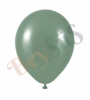 Okaliptus Renk Lateks Retro Balon (60 cm) - 1 Adet