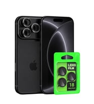 Uray store Apple iPhone 18 Pro Raze Metal Kamera Lens - Siyah