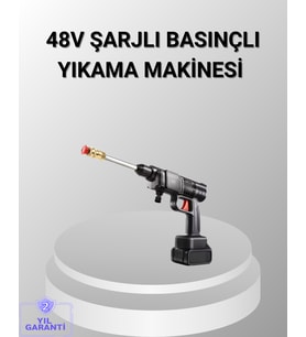 48V Yıkama Makinesi – 2 Pil, Köpük Tankı Ayarlanabilir