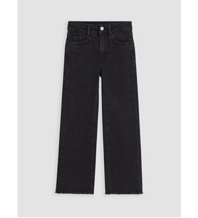 LC WAIKIKI Siyah Wideleg Kız Çocuk Jean Pantolon