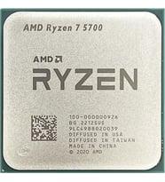 AMD RYZEN 7 5700 20MB 8çekirdekli VGA YOK AM4 65w Kutusuz+Fansız