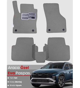 HYUNDAİ TUCSON (2020-2025) Uyumlu EVA Paspas Tam Set–Araca Özel,Kolay Montaj,Su Geçirmez