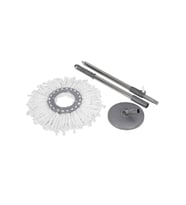 Yedek Sap ve Mikrofiber Mop ile Tüm Spin Döner Temizlik Seti Kovaları