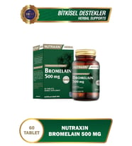NUTRAXİN HERBAL BROMELAİN 500 MG ANANAS 60 TABLET (Renksiz)
