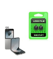 Samsung Galaxy Z Flip 7 Uyumlu Zore CL-07 Kamera Lens Koruyucu (Siyah)