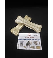 12 Cm 2 Adet 50-60gr Köpek Çiğneme Kemiği ,Diş ve Ağız Temizleme,Oyun Kemiği,Pres Kemik