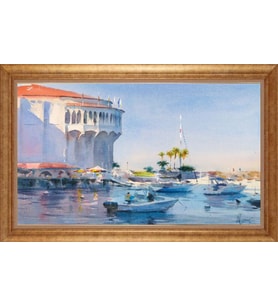 ALTIN ÇERÇEVELİ PASPARTULU TABLO CR1654