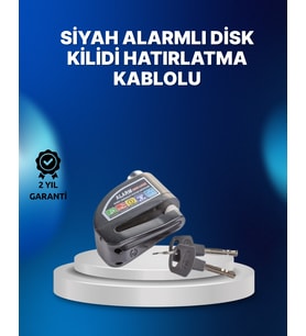Suya Dayanıklı 110db Alarmlı Çelik Disk Kilidi