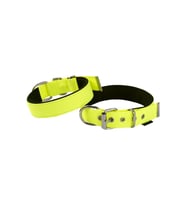 Actirex Neon Yumuşak Doku Köpek Boyun Tasma Yellow Medium 1,5cmx38cm (Sarı)