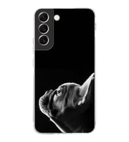 PrintiFy Galaxy S22 Plus ile Uyumlu Köpek 1 Kamera Korumalı Şeffaf Kılıf