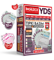 2024 YDS İngilizce ÖSYM Tıpkı Basım Deneme Paketi 12li TG Çıkmış Soru Kitapçıkla
