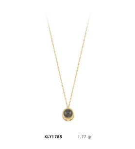 14 Ayar Altın Boncuk Kolye KLY1785 (Çok Renkli)