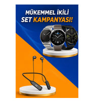 Alarm ve Titreşimli Akıllı Saat Bluetooth Kulaklık Seti – Mikrofonlu, Bluetooth 5.3, LCD Ekran, 60 S
