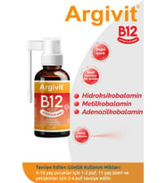Argivit Active Plus B12 Oral Sprey (METİLKOBALAMİN, HİDROKSİKOBALAMİN