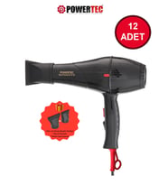 Powertec TR-701 Profesyonel Fön Makinesi 12 ADET