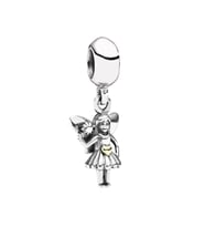 Nur Silver Sallantılı Gümüş Melek Gümüş Charm NUR-BL12483
