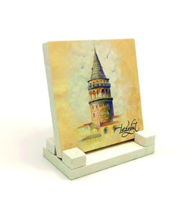 Galata KulesiBaskılı MDF Masaüstlük