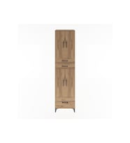 Hyperion Dolap 5 Raflı 3 Çekmeceli 4 Kapaklı 60x44x243 Çam-Çam
