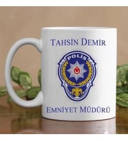 Polis Beyaz Kupa Kişiye Özel Hediye