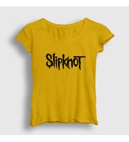 Presmono Kadın Sarı Slipknot T-Shirt 113268tt (Sarı)